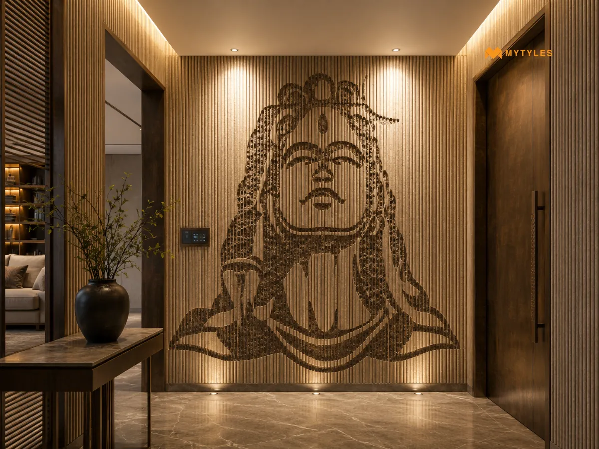 Natural Stone Mural for Artistic Walls